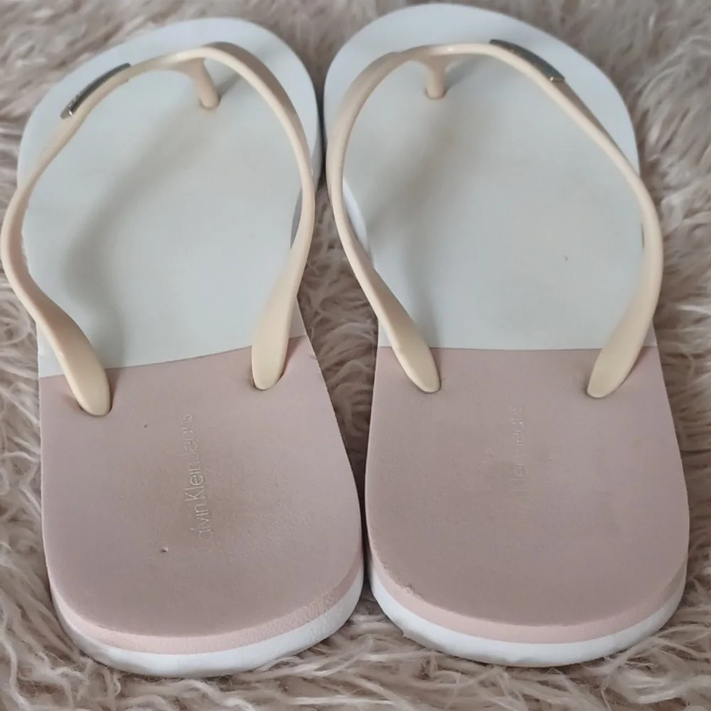 Calvin Klein flip flops